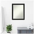 thumbnail image 4 of Amanti Art Midnight Black Narrow Beveled Wood Bathroom Wall Mirror, 4 of 10