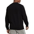 thumbnail image 3 of adidas Originals Men's 3-Stripes Crewneck, Black, XS, 3 of 3