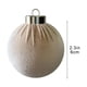 thumbnail image 3 of Adornos navideños flocados | Bolas de terciopelo para árbol de Navidad de 6 cm | Decoraciones colgantes de plástico para árbol de Navidad, corona y repisa | Juego de 1, 3 of 5