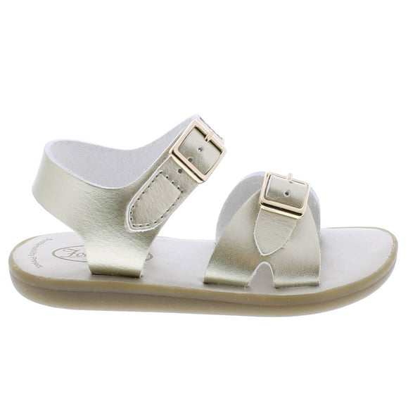 Sandalias FOOTMATES Eco-Tide unisex Soft Gold Micro (bebé/bebé/niño pequeño)