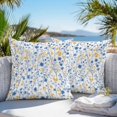 thumbnail image 4 of Outdoor Pillow Cover Blue Wildflower Set of 2 Waterproof Throw Pillowcases Plant Floral Decorative Patio Furniture Pillows for Couch Garden Indoor & Outdoor Use, 4 of 9