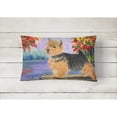 thumbnail image 2 of Caroline's Treasures SS8054PW1216 Norwich Terrier Decorative   Canvas Fabric Pillow, 12H x16W, multicolor, 2 of 3