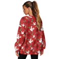 thumbnail image 2 of Xoenoiee Christmas Reindeer Snowflake Print Women Fall Sweatshirt Sweaters Xmas 2025 Long Sleeve Pullover Sweater Casual Loose Crew Neck Jumper Tops with Pockets, Size 3XL, 2 of 7