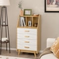 thumbnail image 2 of Costway Commode 3 Cubes Organisateur de Rangement Commode 4 Tiroirs avec Comptoir, 2 of 10