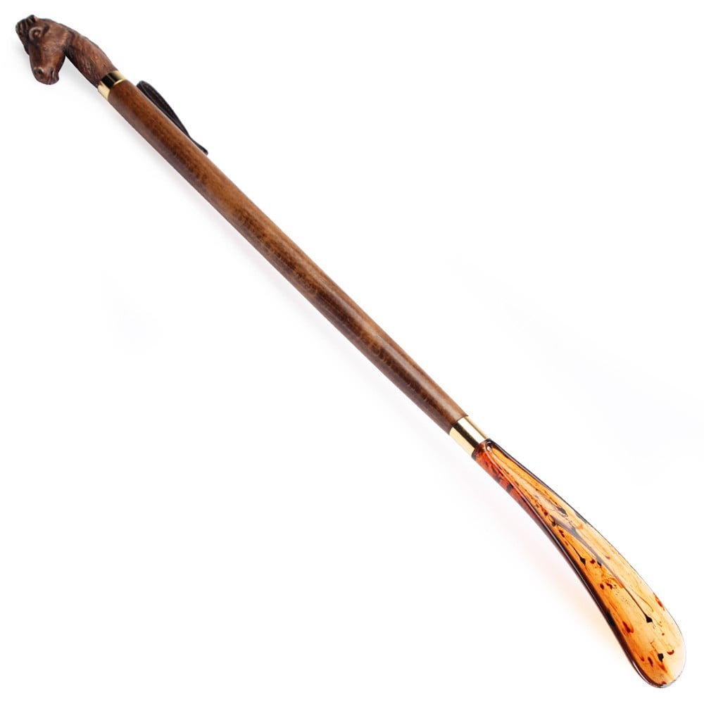 Long handled wooden shoe horn Clearance