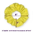 thumbnail image 4 of Scrunchies Cotton Knit Standard Size Ponytail Holder Made in USA Scrunchie King Yellow Light, 4 of 5