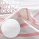 thumbnail image 3 of Cortina de ducha jinchan Melody rosa y blanca 180x180 cm, 3 of 9