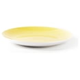 thumbnail image 6 of Stoneware Coupe Shape 12pc Dinnerware Set, Outside White + Inside Yellow, 6 of 7
