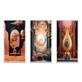 thumbnail image 2 of Designart "Awakening of Consciousness Future Geometry II" Modern Geometric Framed Wall Art Set Of 3 - Pink Abstract Frame Gallery Set For Office Decor, 2 of 6