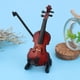 thumbnail image 5 of Violín en miniatura para casa de muñecas, instrumento de madera en miniatura 1:12, accesorios para casa de muñecas, violín para casa de muñecas de madera, tecnología de vanguardia, 5 of 8