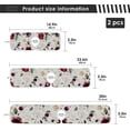 thumbnail image 4 of Coolnut 2 Pack Faucet Mat Splash Guard for Kitchen Sink, Gold Flowers Rose Faucet Handle Drip Catcher Tray Absorbent Mat Fast Dry Mat for Kitchen, Bathroom, 14"x5", 4 of 7