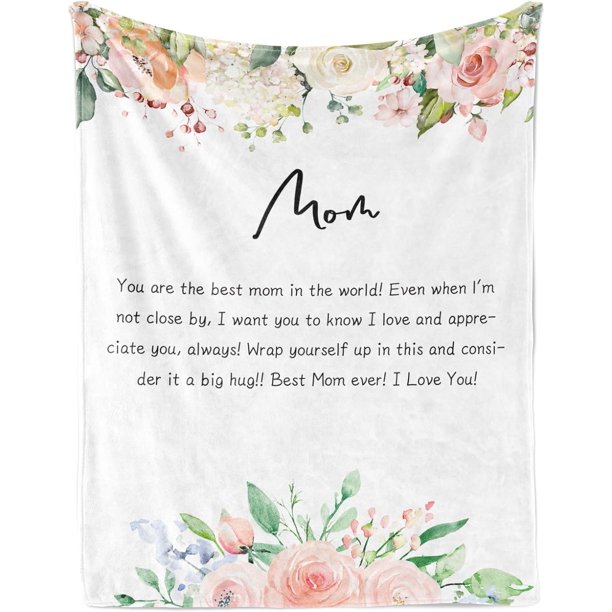 LHSHID for Mum Mum Blanket Mum Birthday Gifts Fleece Blanket Mum Gifts from Daughter Son Christmas Birthday Presents for Mum Mother in Law Best Mum Gift 50"x60"