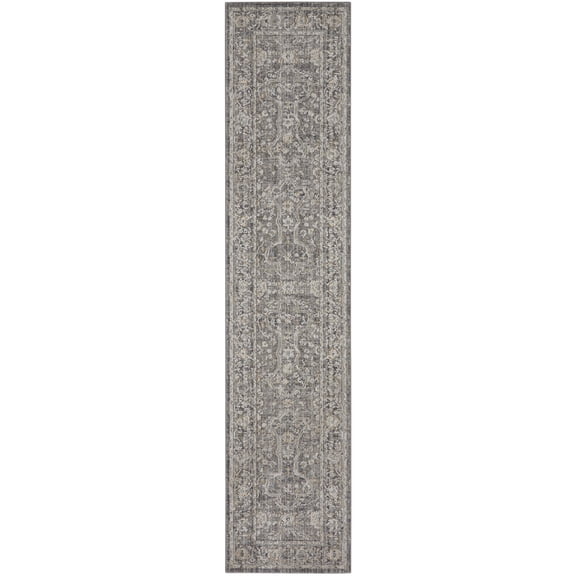 Nourison Nyle Bohemian Persian Slate Multicolor 2'3" x 8' Area Rug, (2x8)