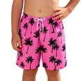 thumbnail image 4 of Lullu Boys Hawaii Beach Swim Trunks with Compression Liner Quick Drying Swim Shorts, 4 of 8