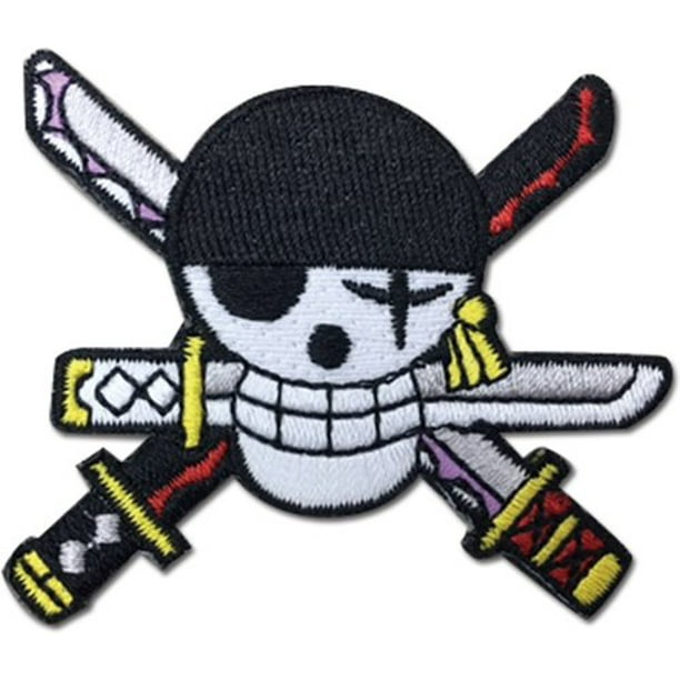 One Piece Roronoa Zoro Skull Logo Patch Walmart Com Walmart Com