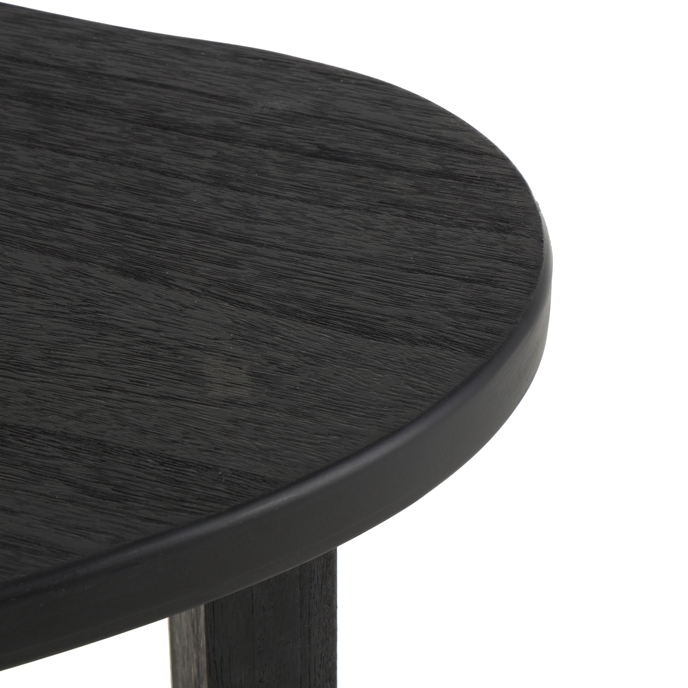 DecMode 20" x 20" Black Wood Handmade Heart Inspired Accent Table, 1-Piece