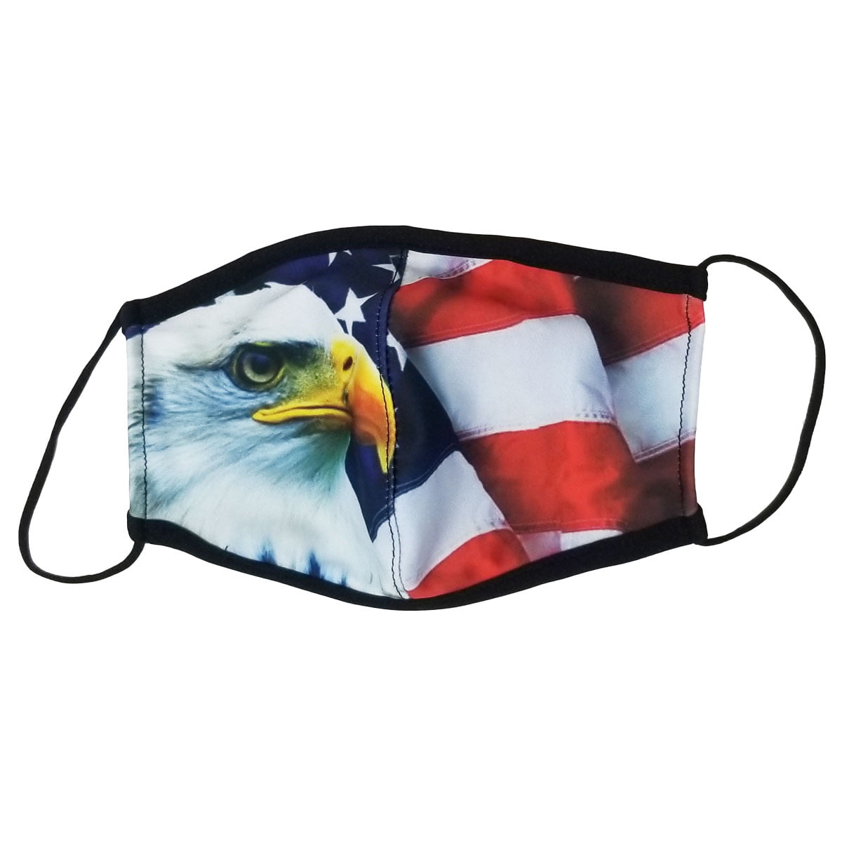 American Flag Eagle Mask Washable Cotton Face Cover Protection Mask Men Women 