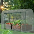 thumbnail image 5 of Bronkige Crop Cages for Garden Plant, 9.8x3.3x6 Ft Plant Protection Tent with Zippered Door, Raised Bed Cover, Garden Bed Cover with Frame, Wind-Resistant Plant Cages for Outdoor Plants Vegetable Flo, 5 of 8