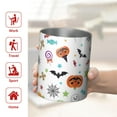 thumbnail image 5 of 12oz Coffee Tumblers Halloween Colorful Halloween Elements Stainless Steel Vacuum Insulated Travel Tumbler Coffee Cups Mug with Lid and Straw with Cleaning Brush for Cold & Hot Drinks, 5 of 5