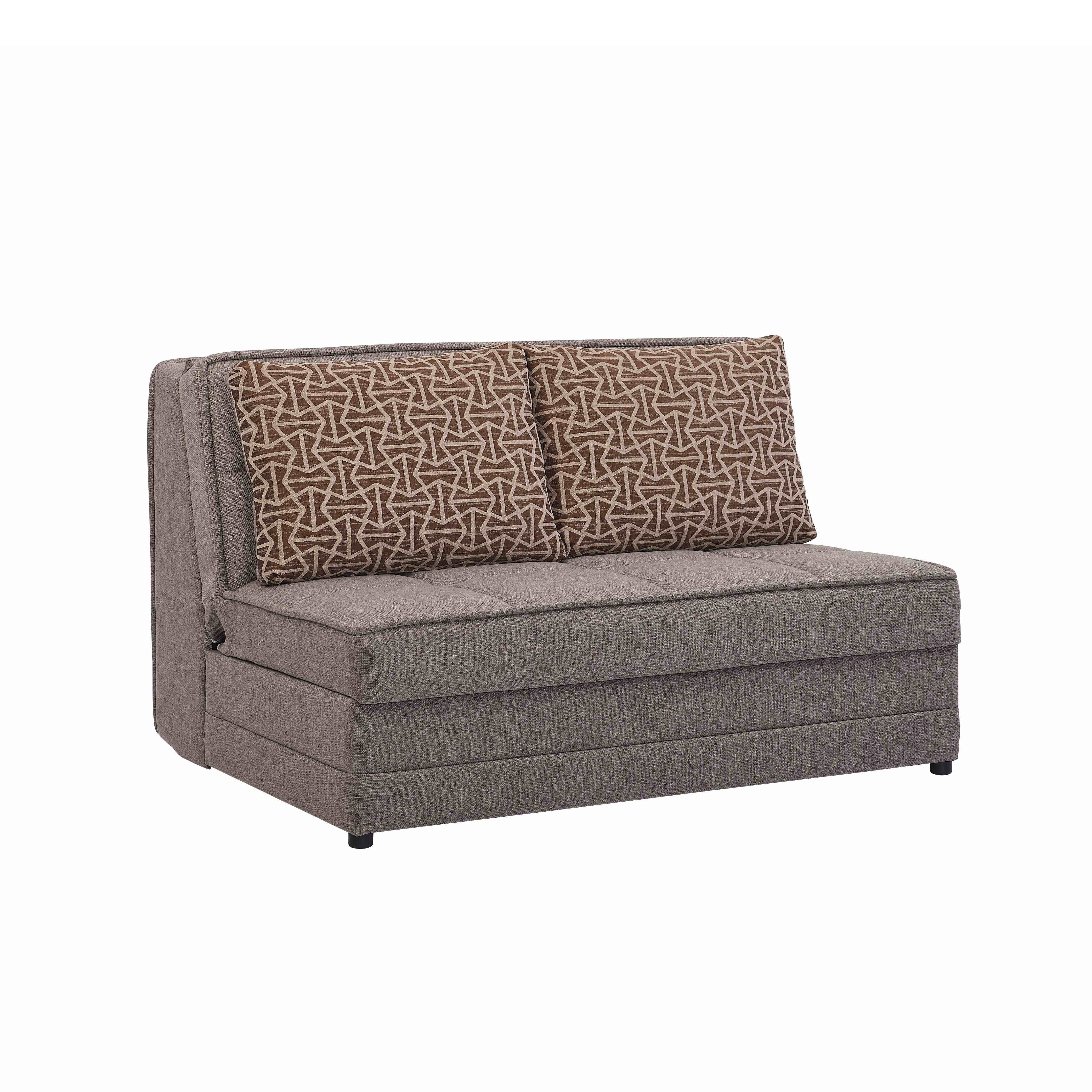 Ottomanson Salon Sleeper Loveseat, Beige Chenille