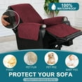thumbnail image 4 of 100% Waterproof & Non-Slip Power Lift Recliner Cover Slipcover for Power Lift Recliner Chairs for Elderly,Kids,Dog (22", Burgundy), 4 of 6