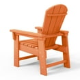 thumbnail image 2 of WestinTrends Malibu Kids Outdoor Adirondack Plastic Patio Chair (Set of 2), Orange, 2 of 15