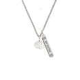 thumbnail image 2 of Delight Jewelry Silvertone Small Rose Outline Silvertone Always My Sister Bar Charm Necklace, 23", 2 of 4