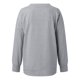 thumbnail image 3 of Gibobby Sudadera con forro polar Mujer 1 Uds. Sudadera holgada informal de manga larga con cuello redondo de Color sólido para mujer Otoño Invierno 1 Uds. Sudadera sin capucha(Gris, XXL), 3 of 5