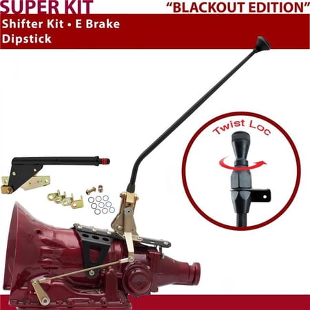 American Shifter AOD Shifter Kit Black 23 in. E Brake Dipstick for DC7EF