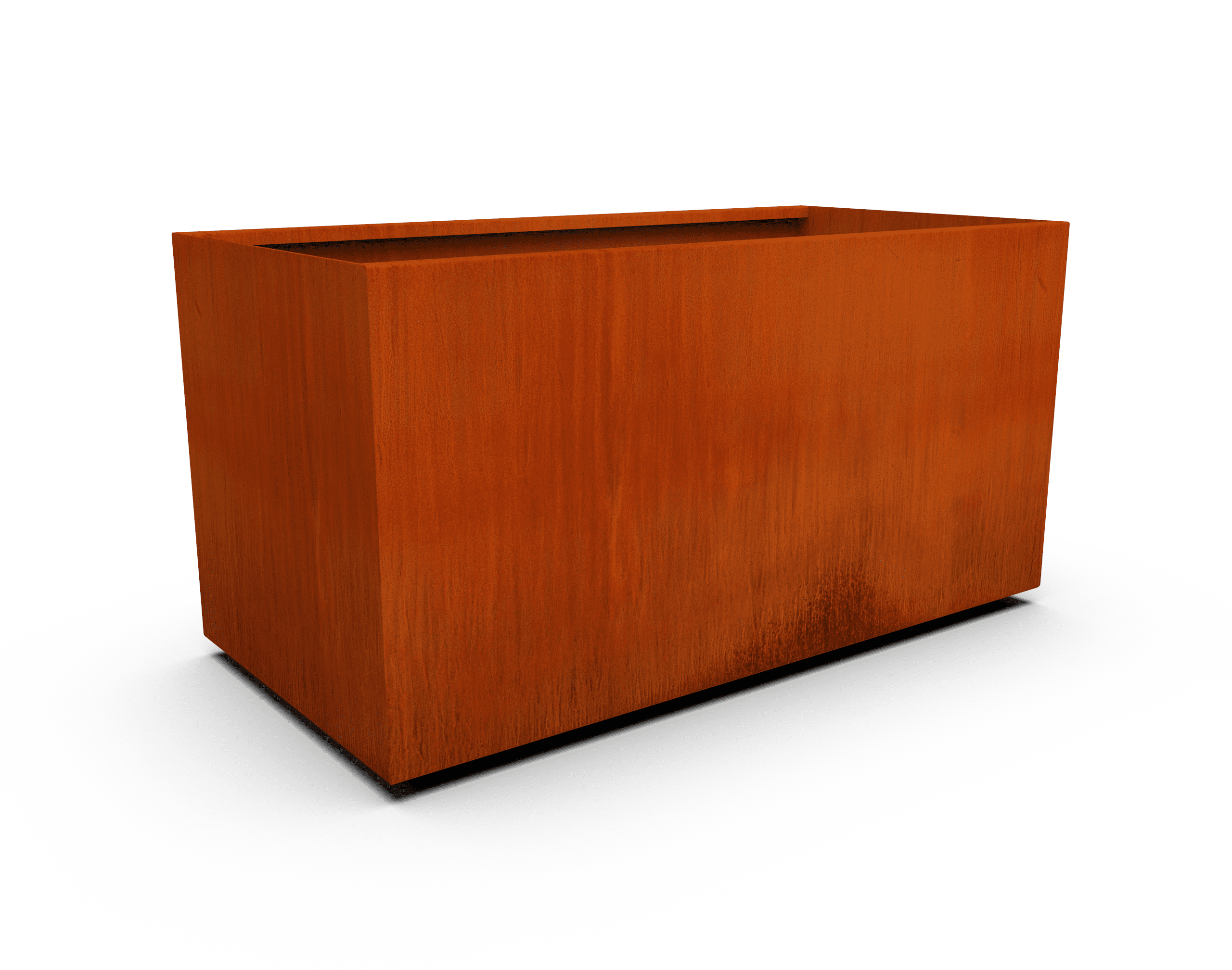 PLANTERCRAFT Corten Steel metal planter box, Rectangular sizes, Modern ...