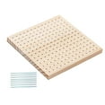 thumbnail image 1 of Crochet blocking boards, crochet pegboard, blocking, crochet accessories, wooden 20cmx20cm, 1 of 9
