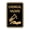Black Gold, variant on Portrait Round Chemical Hazard Sign (Brushed Silver) - Small