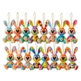 thumbnail image 1 of Creatine 2D Plane Cute Easter Colored Rabbit Wooden Pendant Knitted Rabbit Pendant Easter Party Of 16 Of 32 Applied To Decorate Your Garden With A Different Festive, 1 of 6