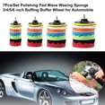 thumbnail image 1 of SPRING PARK 7Pcs/Set Polishing Pad Wave Waxing Sponge 3/4/5/6 inch Buffing Buffer Wheel for Automobile, 1 of 6