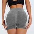 thumbnail image 5 of Iugvhana Women's 2PC High Waist Yoga Shorts Slim Fit Stretchy Tummy Control Athletic Leggings Quick-Dry Gym Fitness Running Workouts Shorts Gray L, 5 of 9