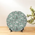 thumbnail image 6 of Zufioo Retro Rooster4 Print Bone China Decorative Plate, Ceramic Dinner Plate with Stand Ceramic Decoration Homewares-8in, 6 of 6