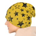 thumbnail image 7 of Beanie Hats for Men and Women, Abstract Grunge Stars Texture Patterns Adult Unisex Knit Hat Winter Warm Skull Cap, 7 of 7