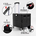 thumbnail image 3 of Carrito utilitario plegable dotewe Caja rodante portátil negra, 3 of 9