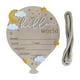 thumbnail image 1 of Letrero de anuncio de recién nacido Tablero de anuncios de madera con letras Regalo para Blanco, 1 of 9