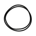 thumbnail image 2 of Abbraccia 5x3mm Black Rubber Necklace Rope with Copper Clasp Jewelry Findings 45cm 5 Pcs, 2 of 10