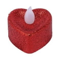 thumbnail image 2 of JHGoosa Wedding Night Table Love LED Red Flameless Day Valentine's Candle Heart 24PC Anniversary Decor For Glitter Tealight Decoration Candle Home Decor, 2 of 9