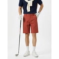 thumbnail image 2 of MEILIHUA Men's 9" Golf Shorts with Hidden Expandable Waist, Flat Front Dress Shorts, Lightweight Performance Bermuda, 2 of 11