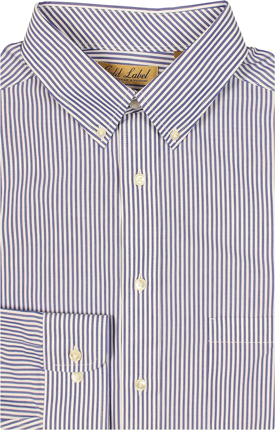 Gold Label Men's Big and Tall Non-Iron Dress Shirt Button-Down Collar  Wrinkle-Resistant Long Sleeve (Aqua Multicolor 013, 20 x 34/35 Big) -  Walmart.com