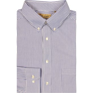 gold label dress shirts big and tall Gold Label Men's Dress Shirt Big And Tall Size 20 (36-37) Navy And White