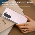 thumbnail image 4 of Dteck for Samsung Galaxy Z Fold 6 Glitter Case, Luxury Bling Sparkle Matte Soft Clear TPU Bumper Slim Thin Shockproof Women Girls Cover for Galaxy Z Fold 6 5G, Peach, 4 of 5