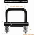 thumbnail image 2 of CZC AUTO Universal Solid Core Anti-rattle Clamp For 2 Inch Hitch Heavy Duty, 2 of 6