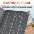 thumbnail image 5 of 15W Portable Solar Panel, IP65 Waterproof, LMENGER Foldable Solar Charger with Dual USB Output Compatible with Smartphone, Tablet, Power Bank for Camping, 5 of 6