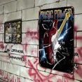 thumbnail image 4 of Placa Metal Vintage Guitarra Pintura Hierro Rectangular Arte Pared Bar 20x30cm, 4 of 9