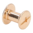 thumbnail image 3 of Tornillo De Encuadernación De Libros, Remaches De Clavos De Metal, Diseño Curvo, 90 Juegos, Tratamiento De Galvanoplastia, Material De Latón De 10x9,5 Mm Para Cuero De Bricolaje Mgaxyff Dorado, 3 of 8