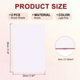thumbnail image 2 of 2 Pcs Transparent Acrylic Sheets 1/8" Thick Plastic Sheets 8x12 Inch, Light Pink, 2 of 7